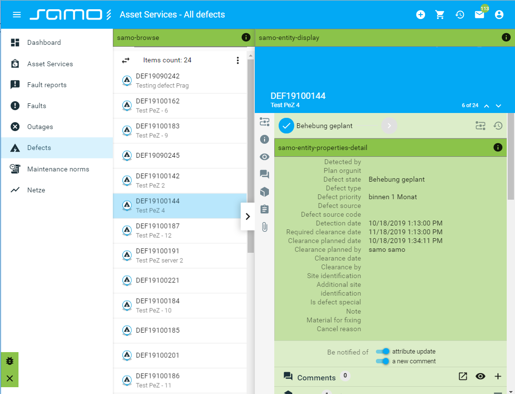 SAMO Debugging tool
