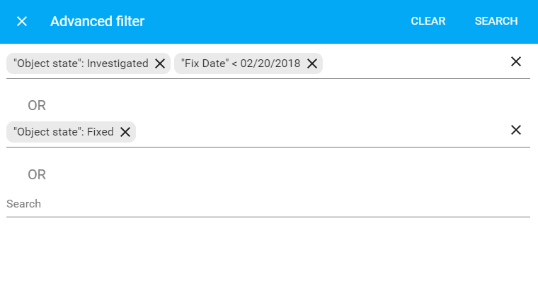 Advanced Filter