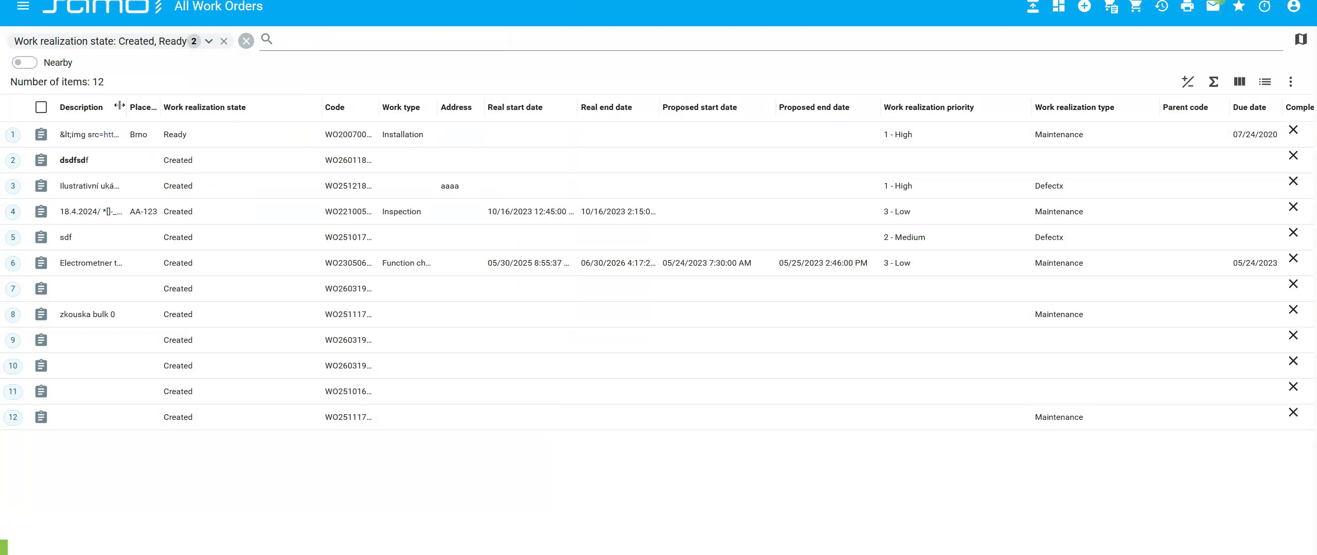 Columns drag to reorder