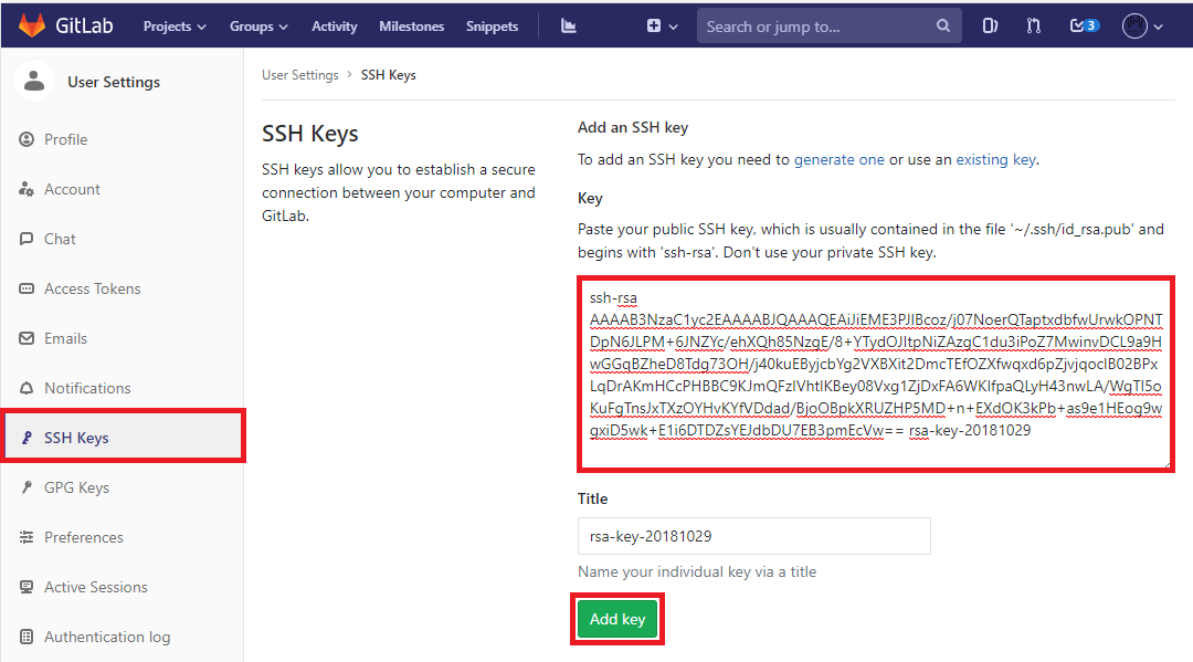 Paste key
