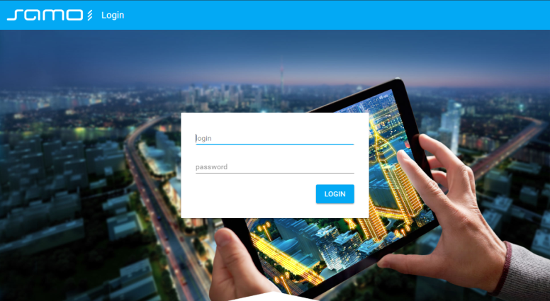 Login page
