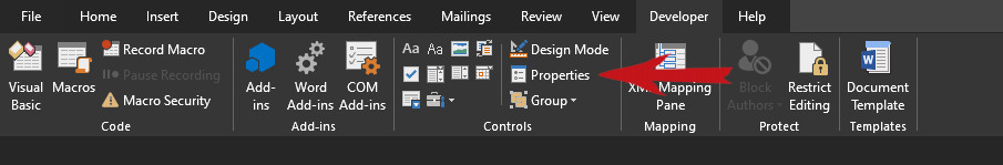 Ribbon setup