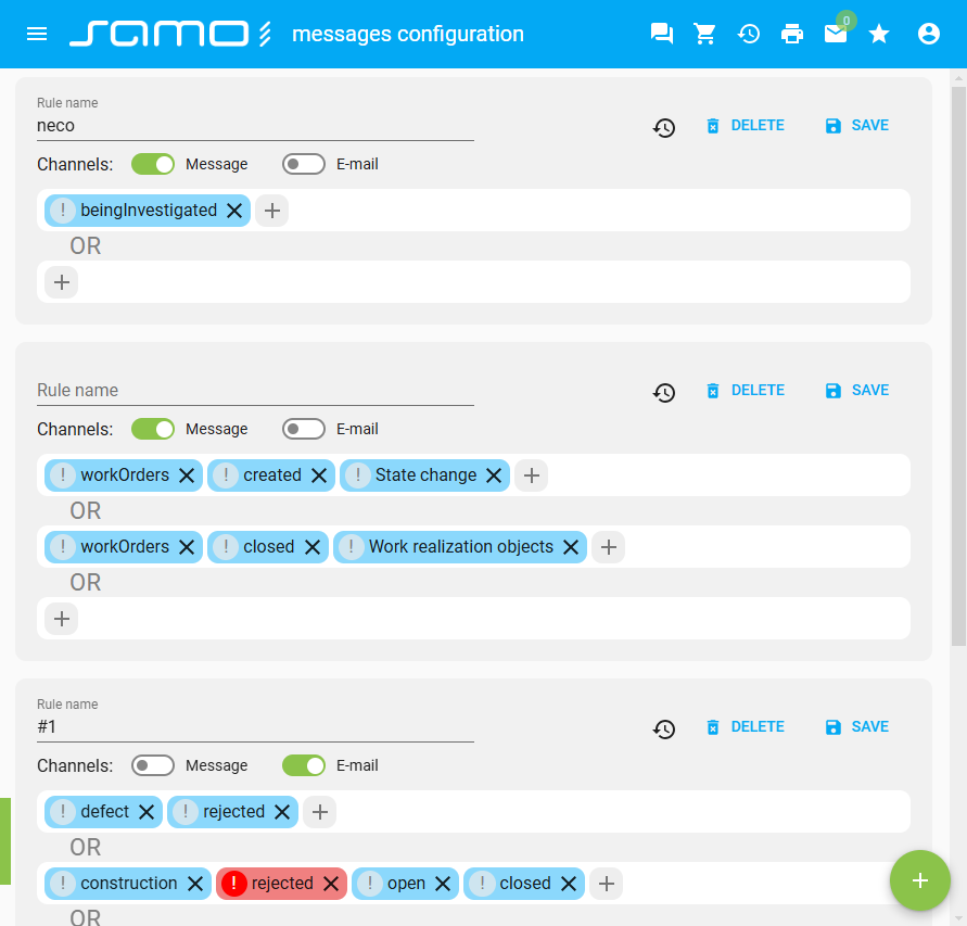 Samo-user-messages-config