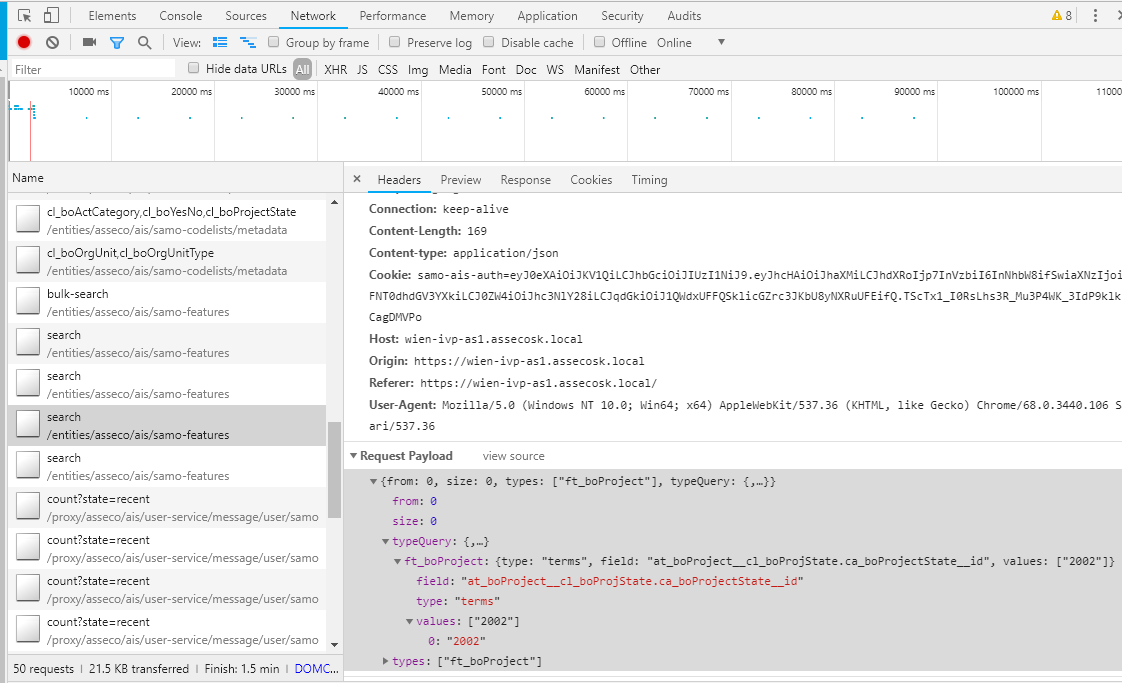 How to find query configuration in requests