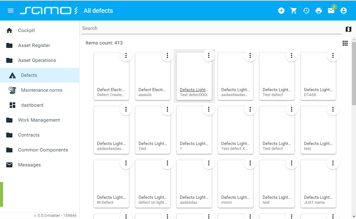 Tiles list view